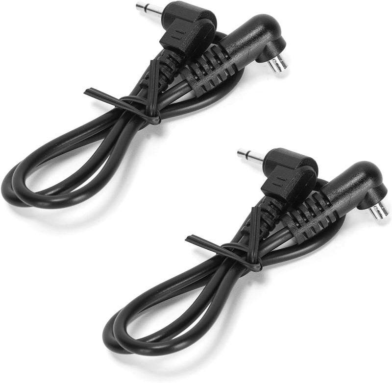 Ruimou 2Pcs 2.5mm Plug to Male Flash PC Sync Cord Cable 30cm for Outdoor/Studio Photography - Image 1
